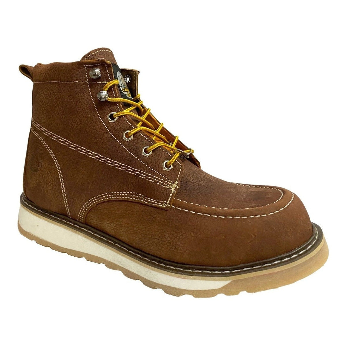 Bota De Trabajo Caribu Modelo 363 De Piel Casual