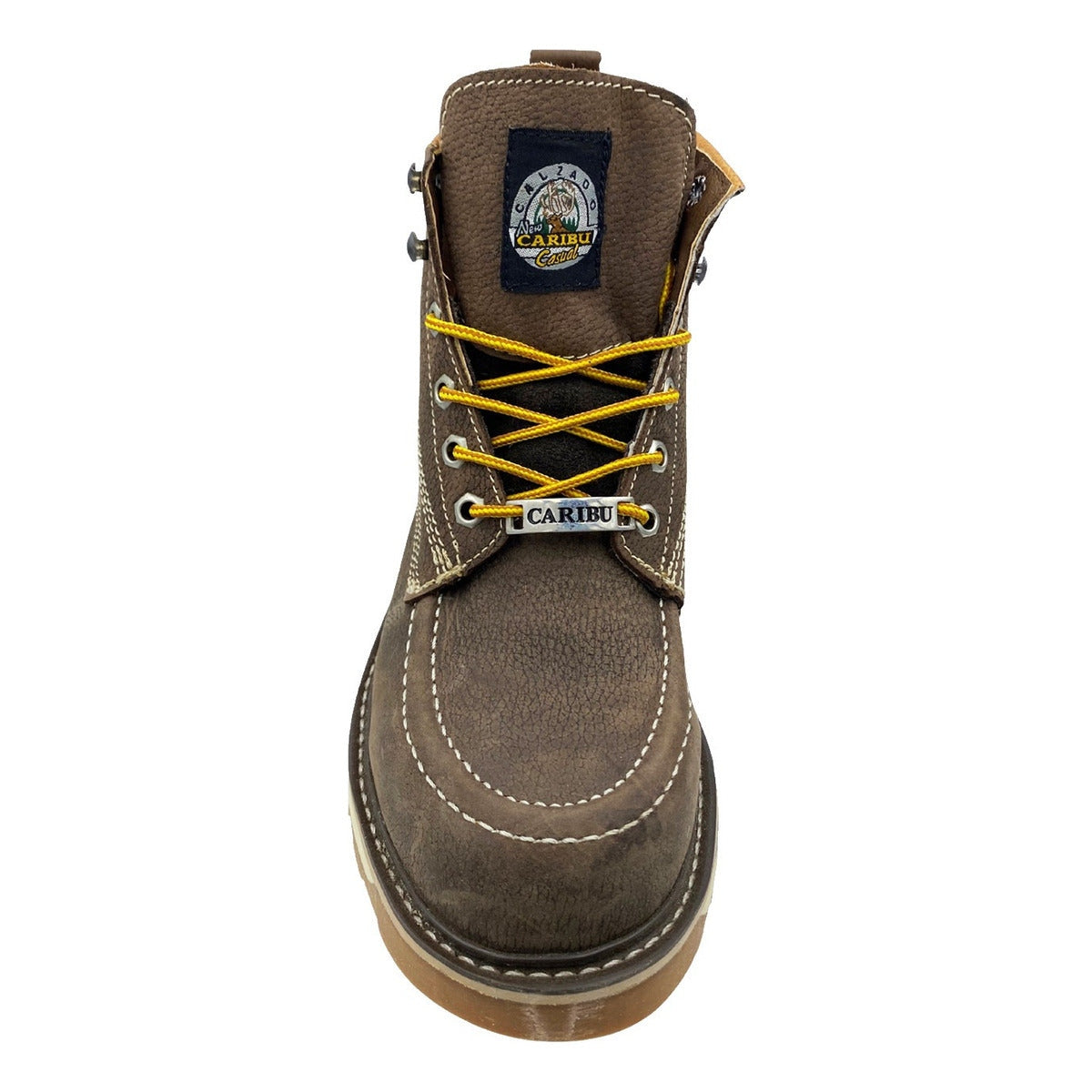 Bota De Trabajo Caribu Modelo 363 De Piel Casual