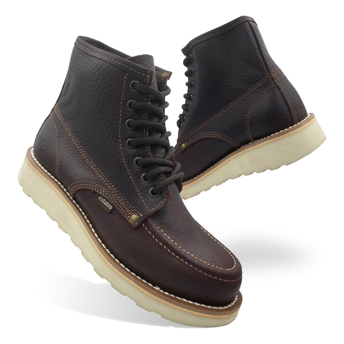 Bota Botín Establo Piel Res De Trabajo Modelo 518