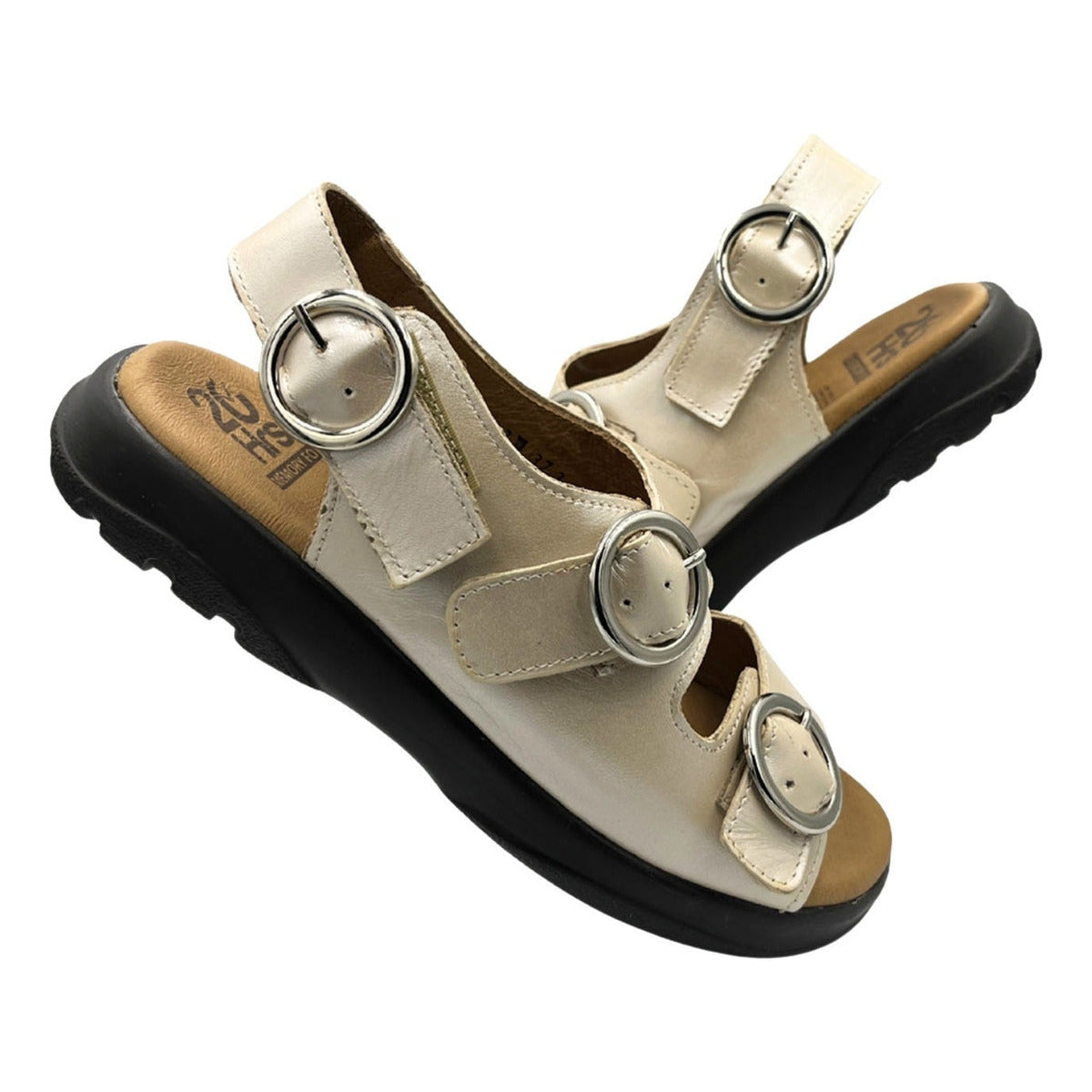 Sandalia Huarache De Piel Para Mujer Cómodo 20 Hrs 1010