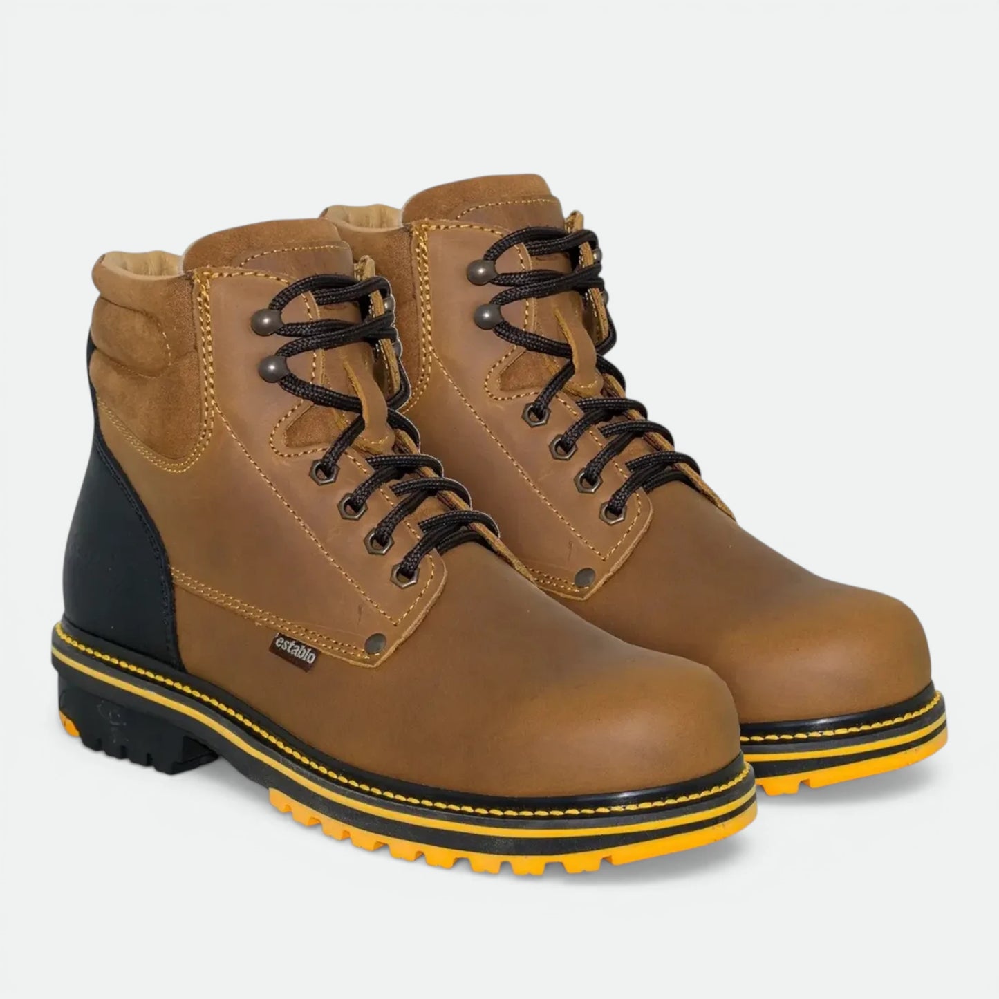 Bota De Trabajo Agujeta Establo Modelo 549 Casco Poliamida