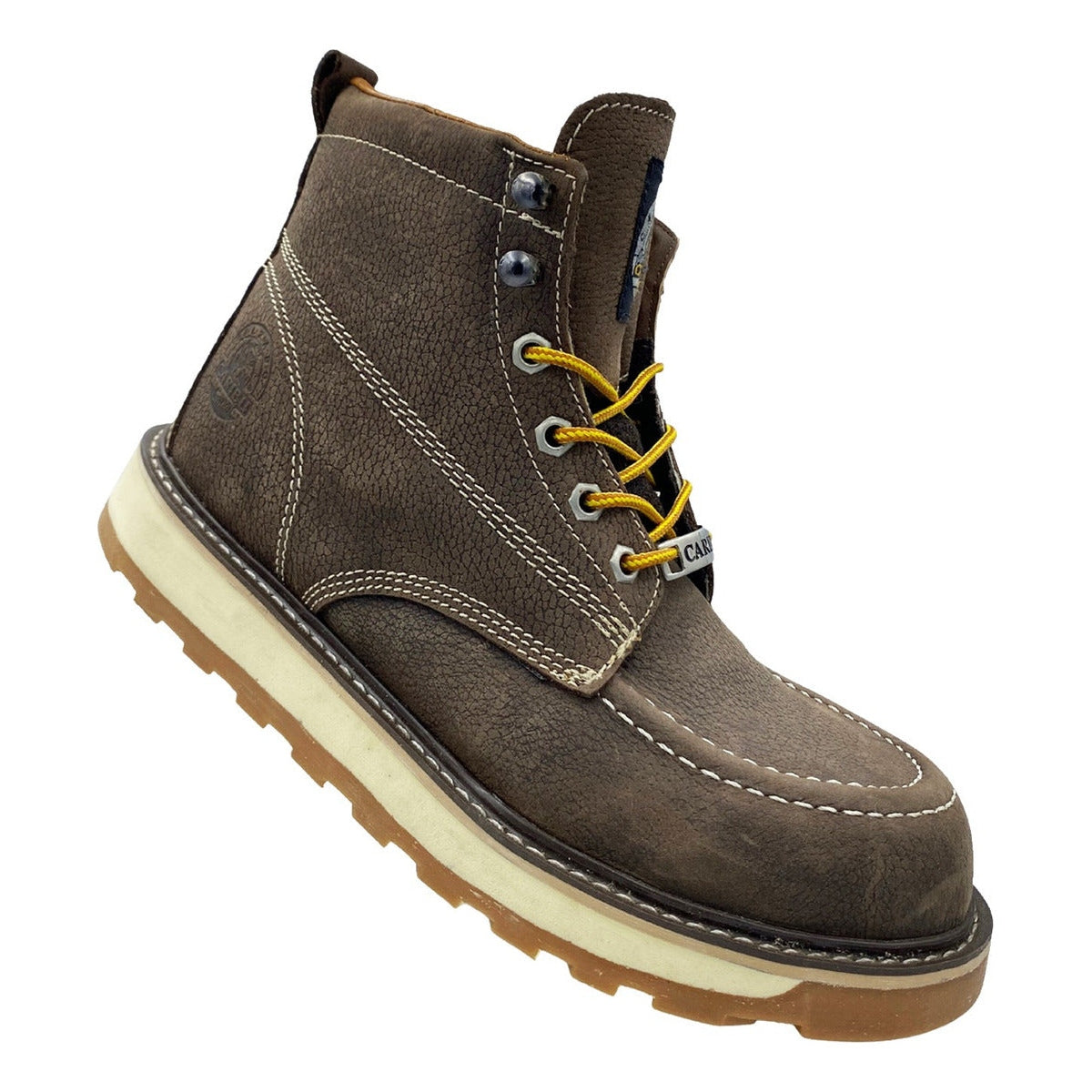 Bota De Trabajo Caribu Modelo 363 De Piel Casual