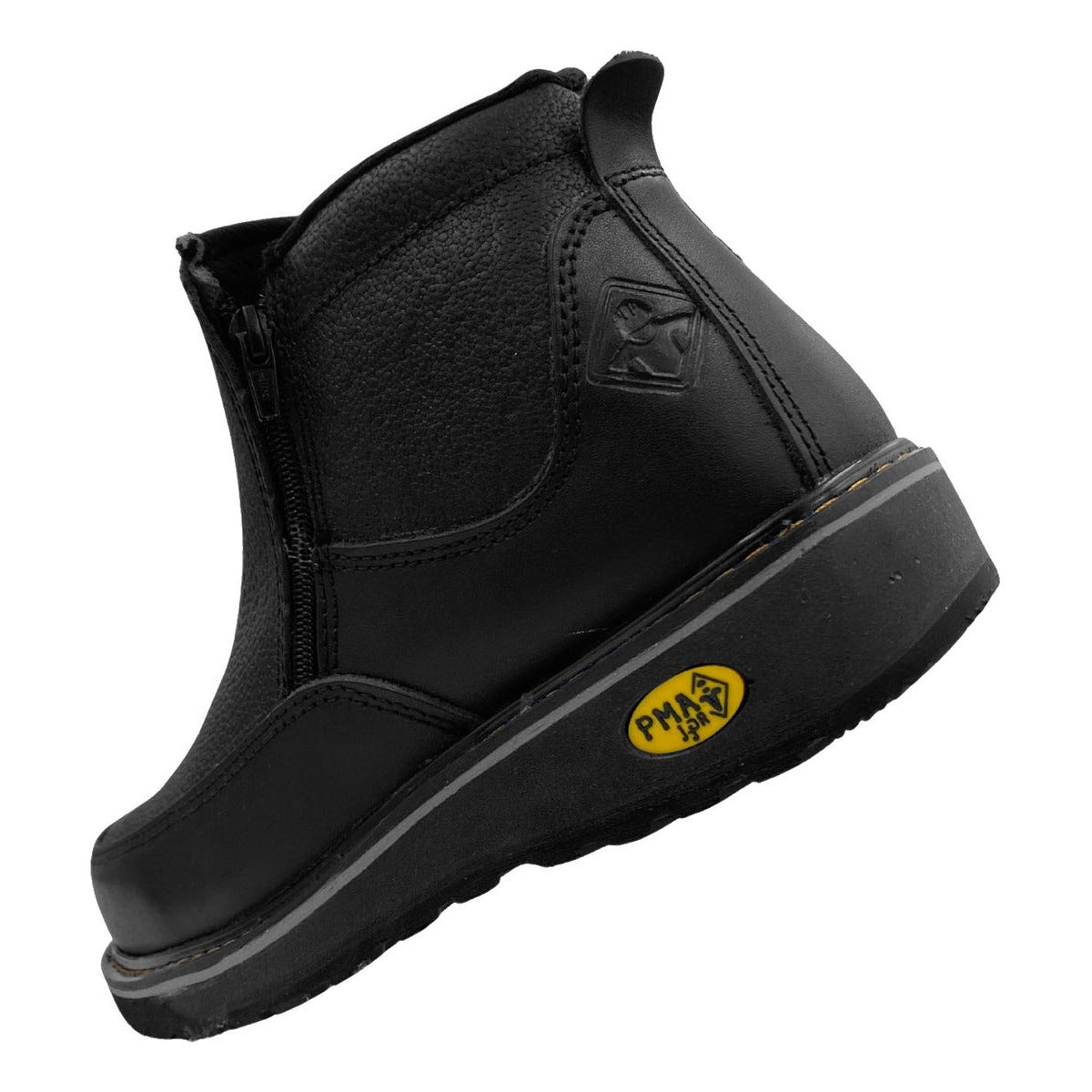 Bota Trabajo Industrial Pma 573 De Piel Con Cierre