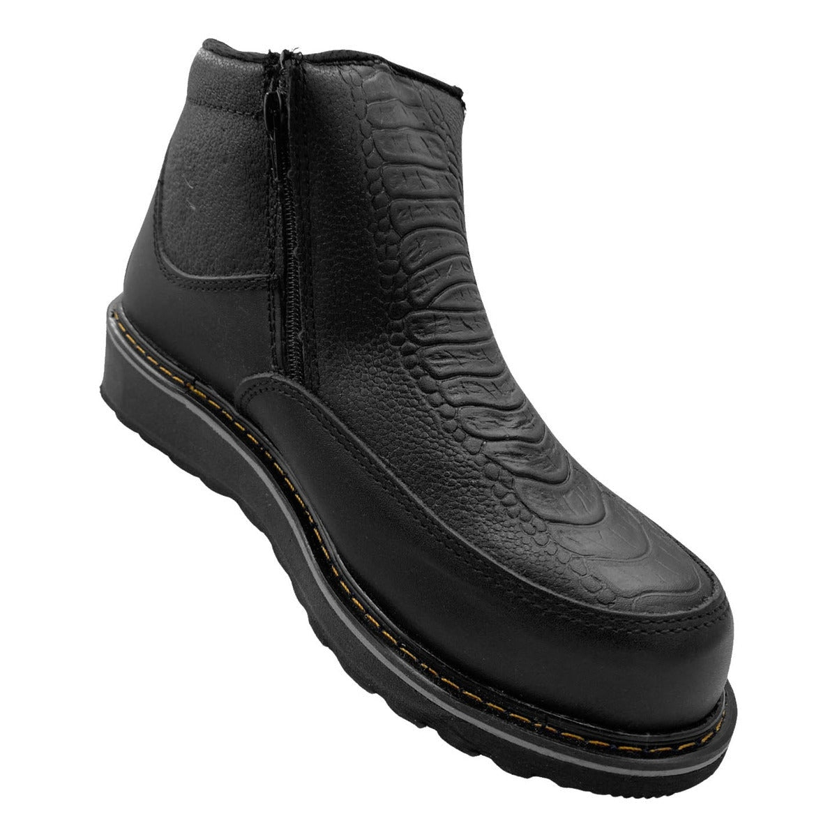 Bota Trabajo Industrial Pma 573 De Piel Con Cierre