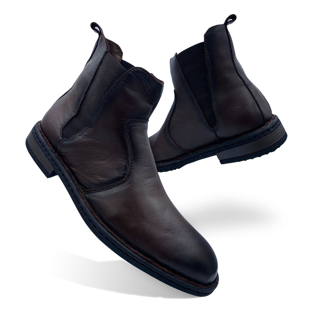 Botín De Piel Moda Hombre Lobo Solo Modelo 7949