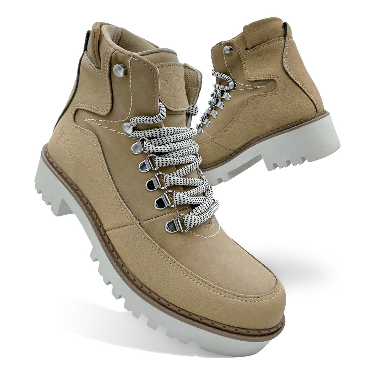 Botas Jeep Mujer 050-50 Arena Casual Originales