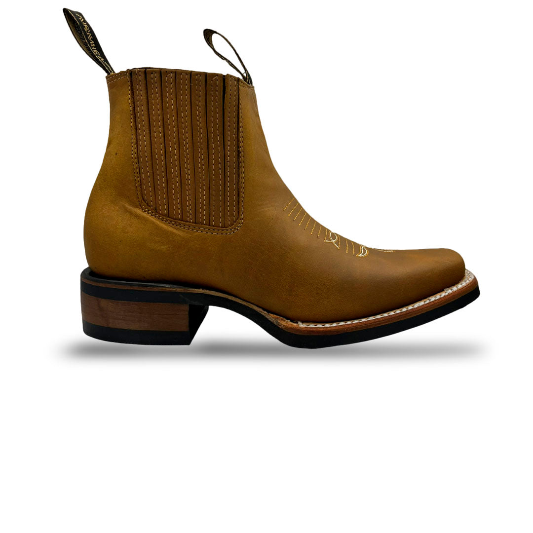 Bota Botín Vaqueras Piel Res Para Hombre Rodeo Armenta 380