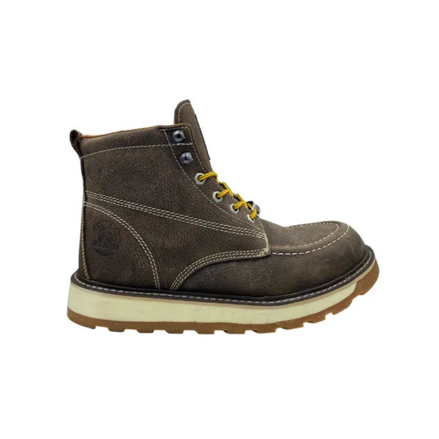 Bota De Trabajo Caribu Modelo 363 De Piel Casual