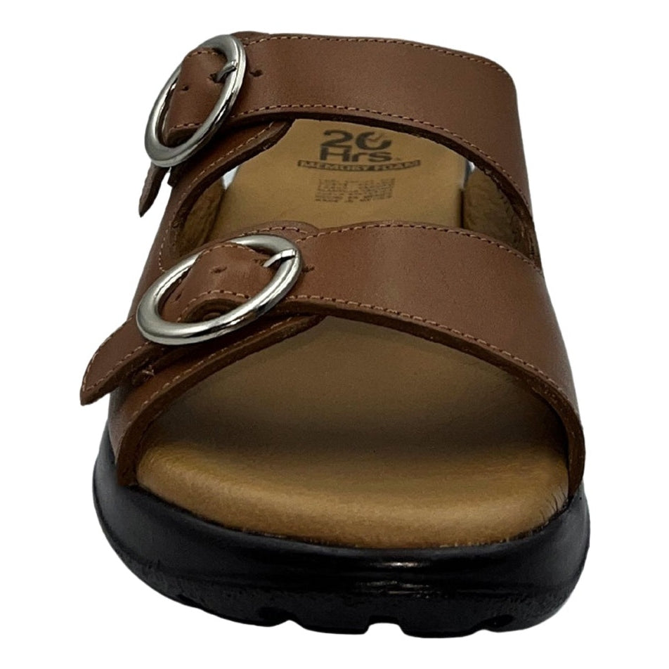 Sandalia Huarache De Piel Para Mujer Cómodo 20 Hrs 1007