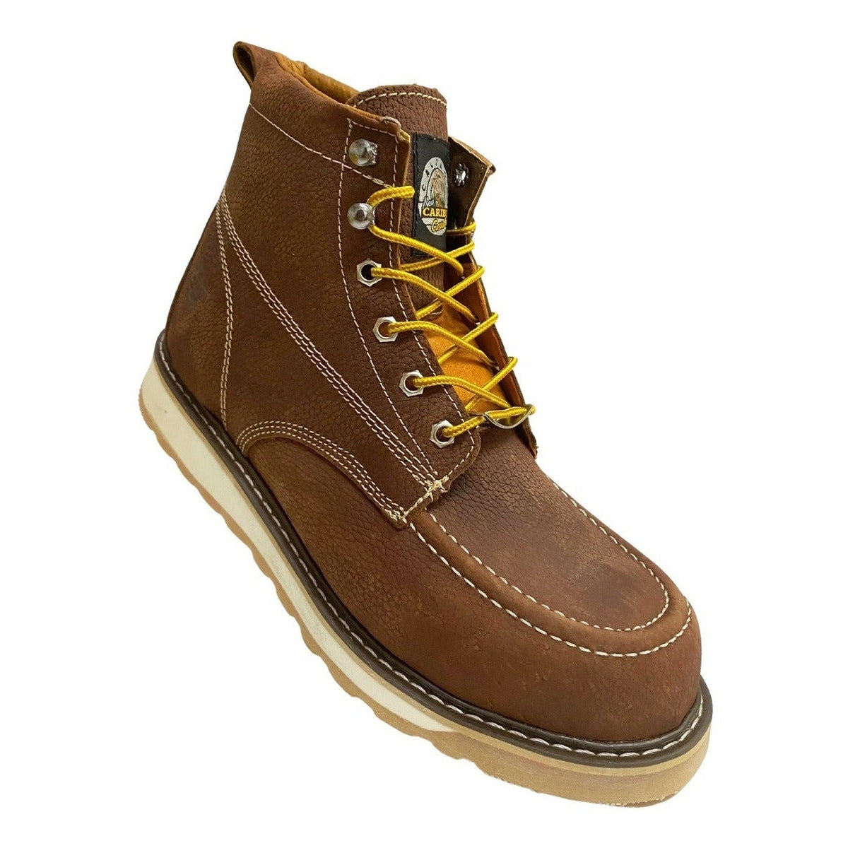 Bota De Trabajo Caribu Modelo 363 De Piel Casual