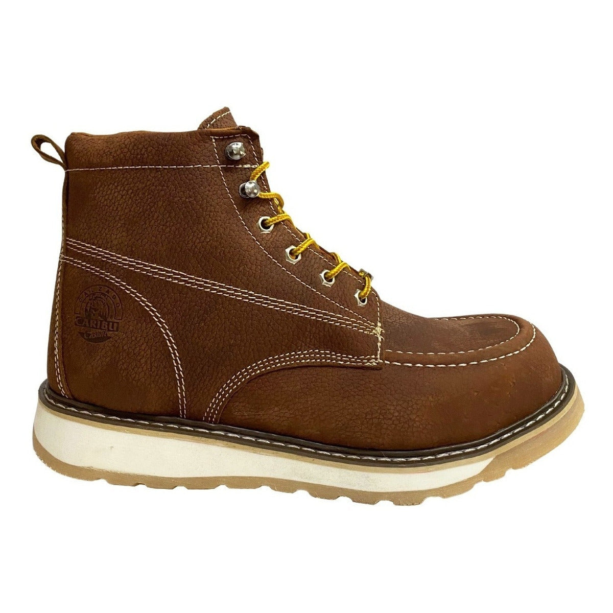 Bota De Trabajo Caribu Modelo 363 De Piel Casual