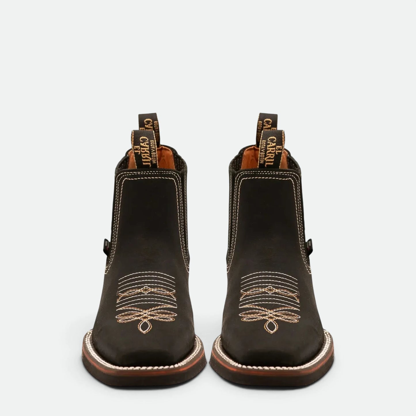 Bota Botin Vaquero El Carril Rodeo 100% Piel Original
