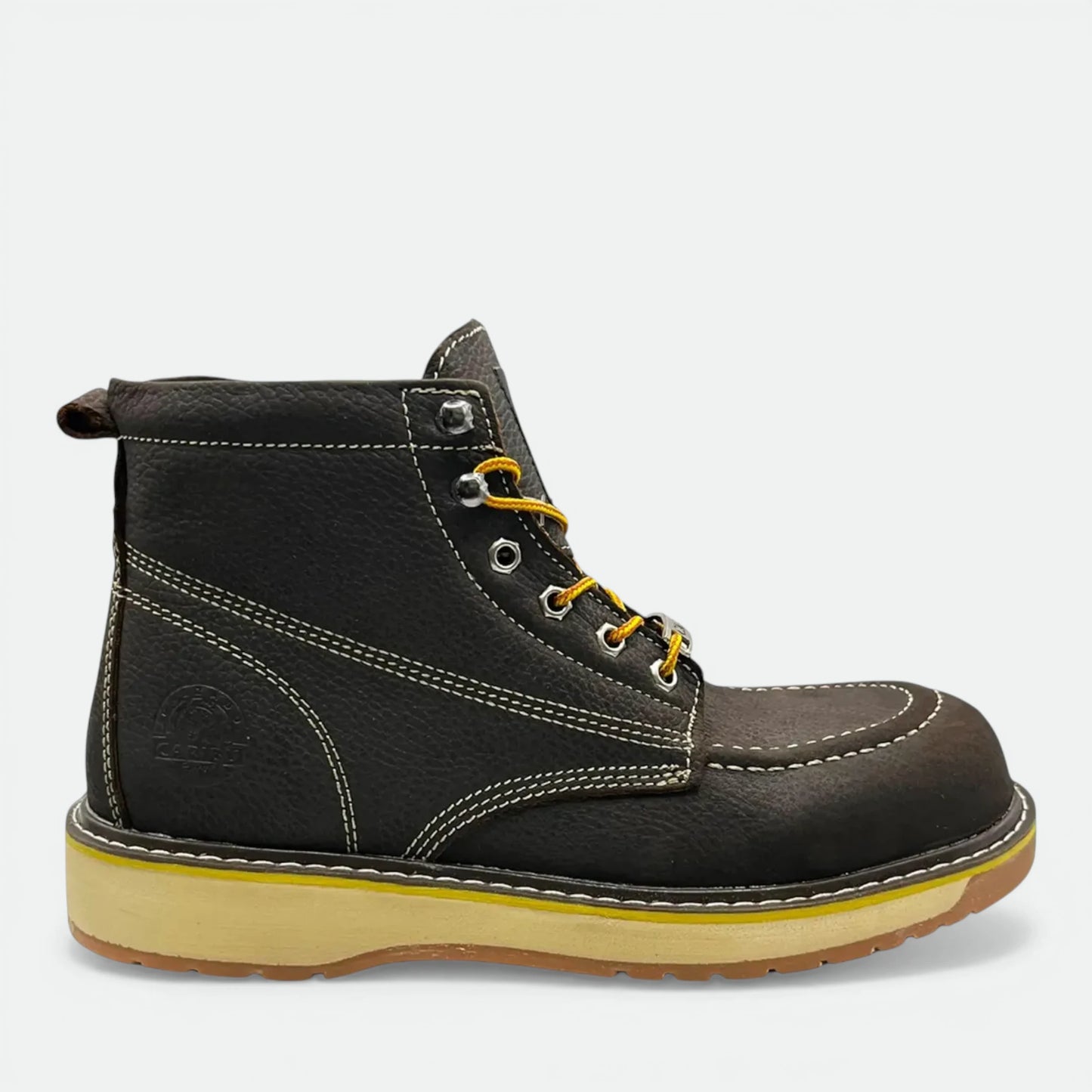 Bota De Trabajo Caribu Modelo 363e De Piel Casual