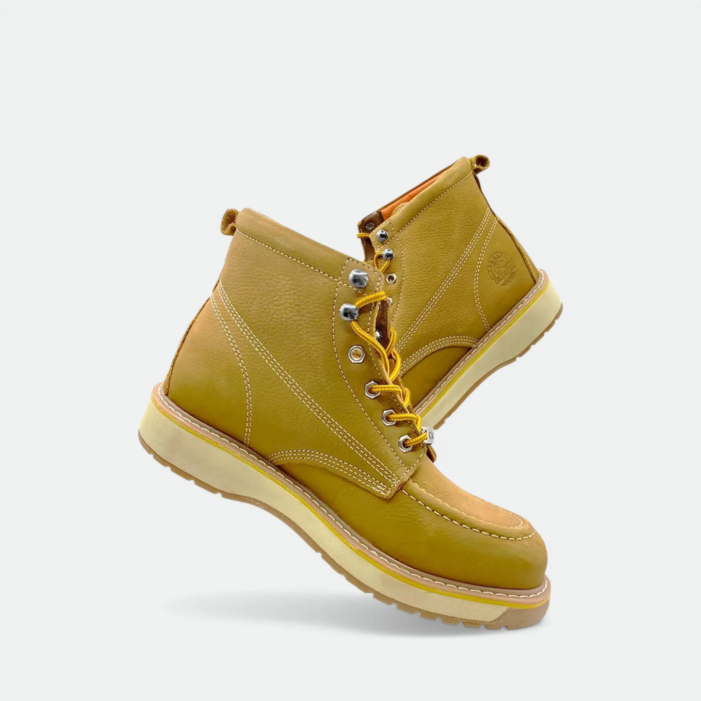 Bota De Trabajo Caribu Modelo 363e De Piel Casual