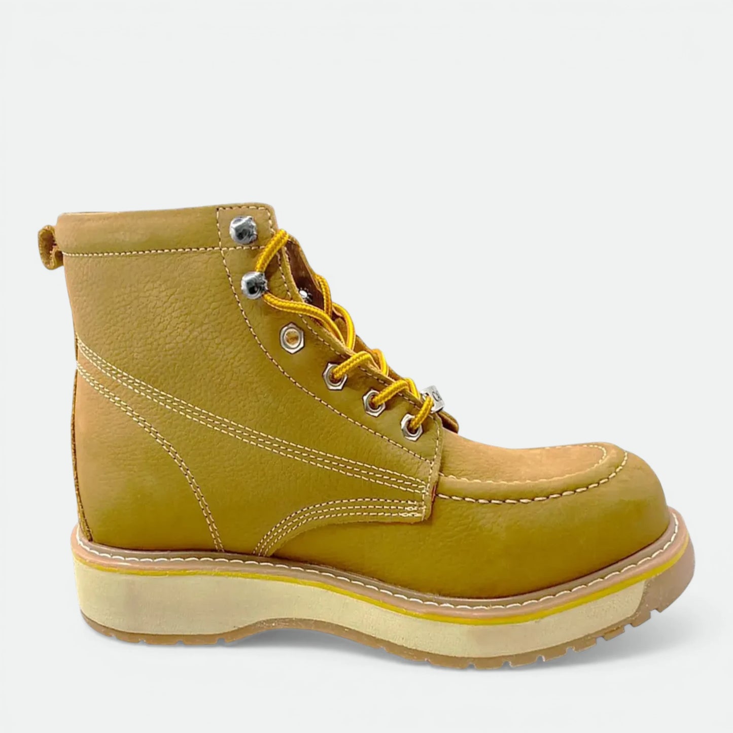 Bota De Trabajo Caribu Modelo 363e De Piel Casual