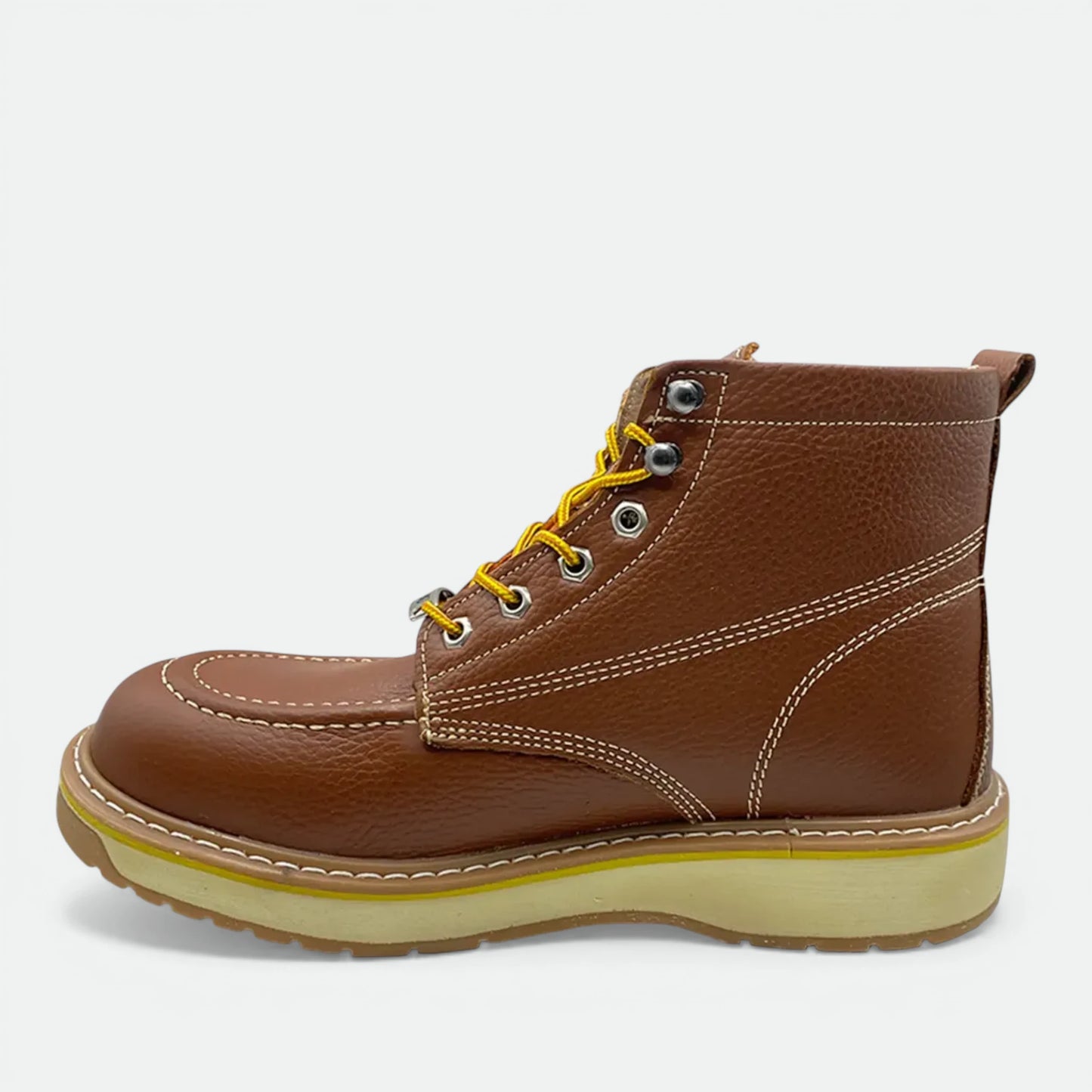 Bota De Trabajo Caribu Modelo 363e De Piel Casual