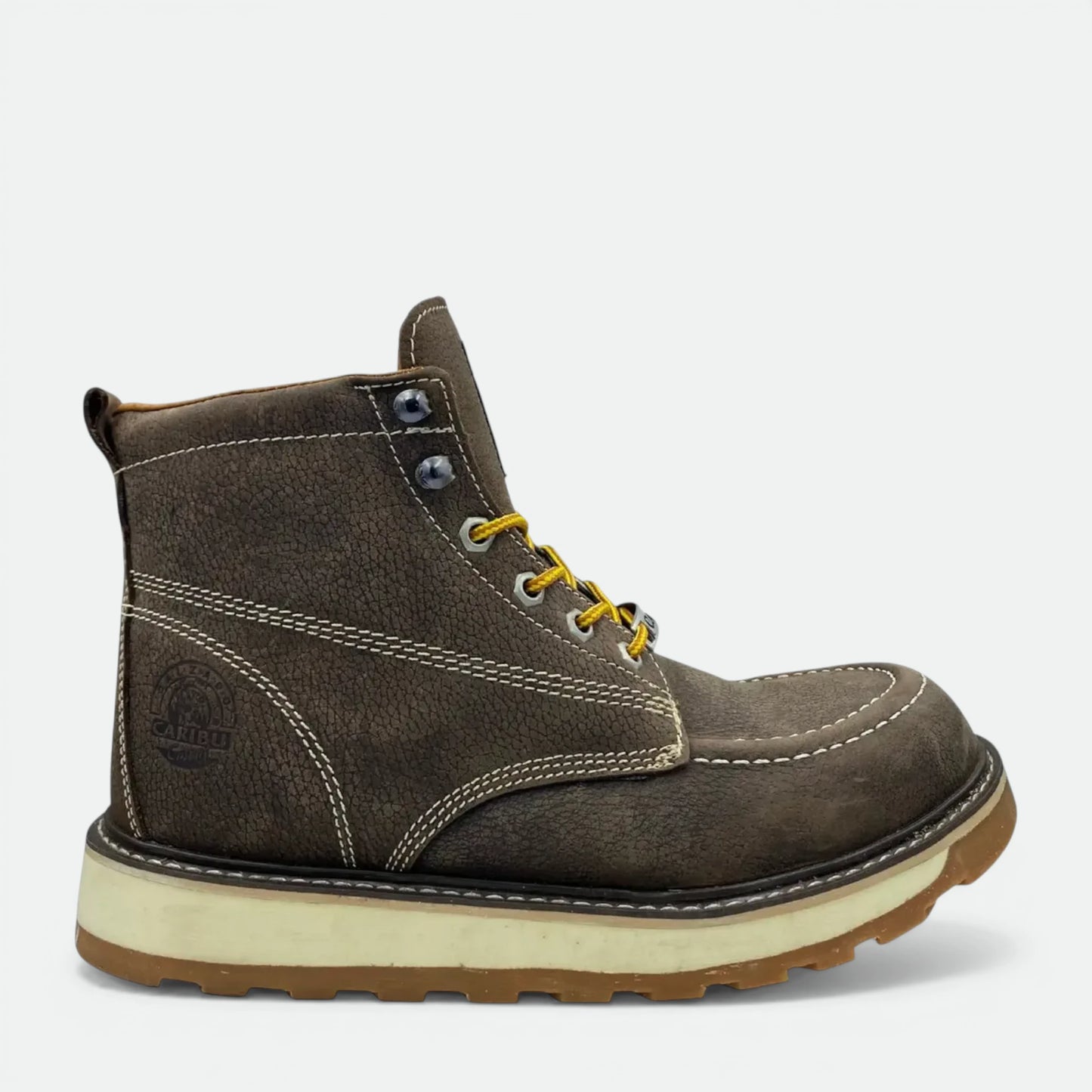 Bota De Trabajo Caribu Modelo 363 De Piel Casual