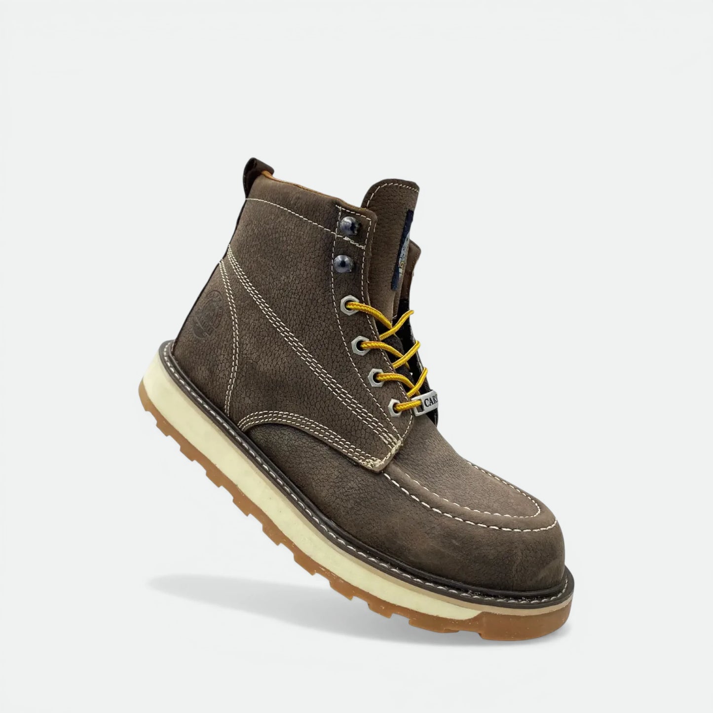 Bota De Trabajo Caribu Modelo 363 De Piel Casual