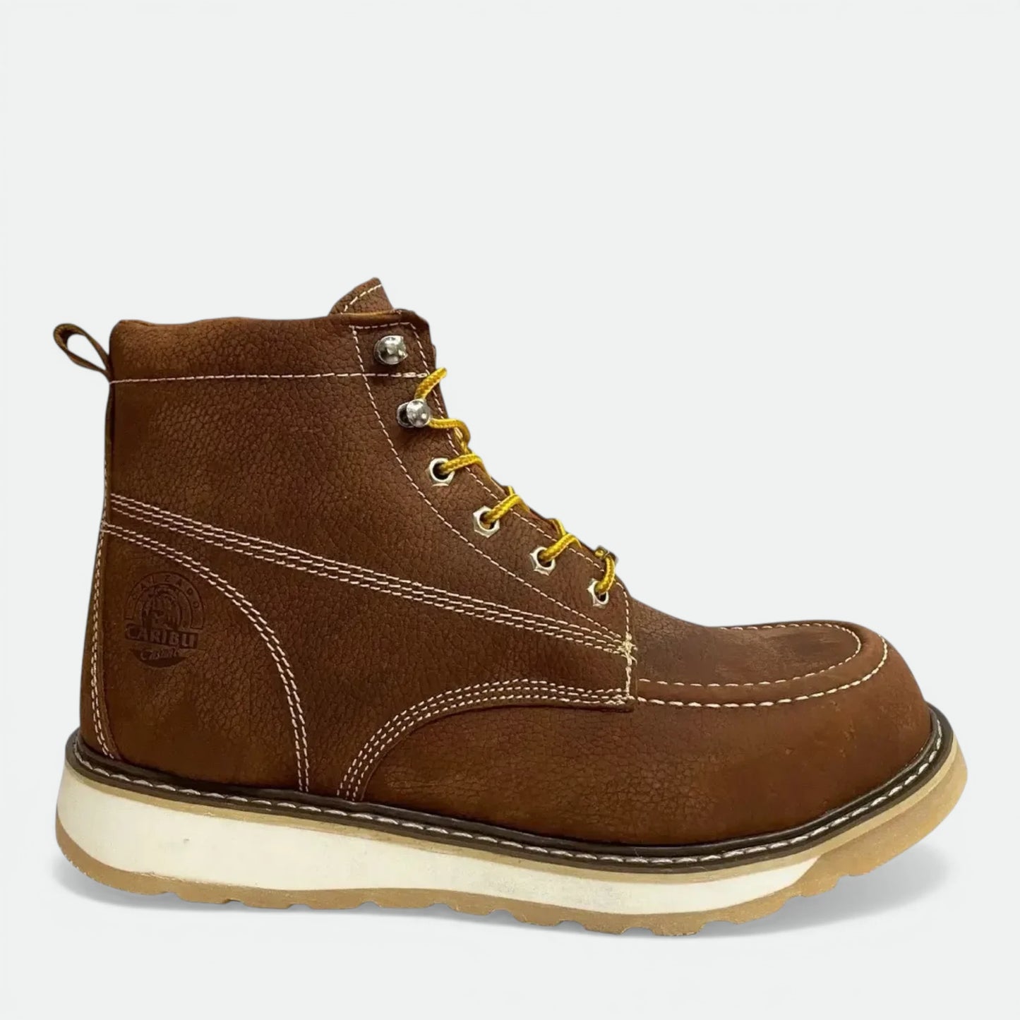 Bota De Trabajo Caribu Modelo 363 De Piel Casual