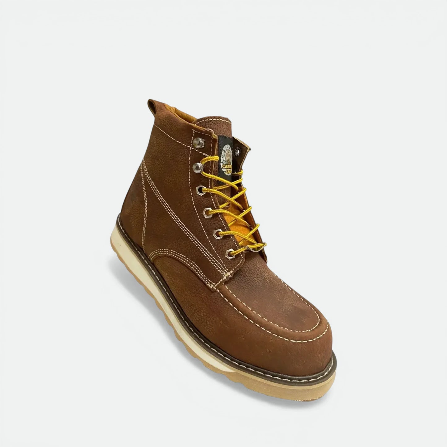 Bota De Trabajo Caribu Modelo 363 De Piel Casual