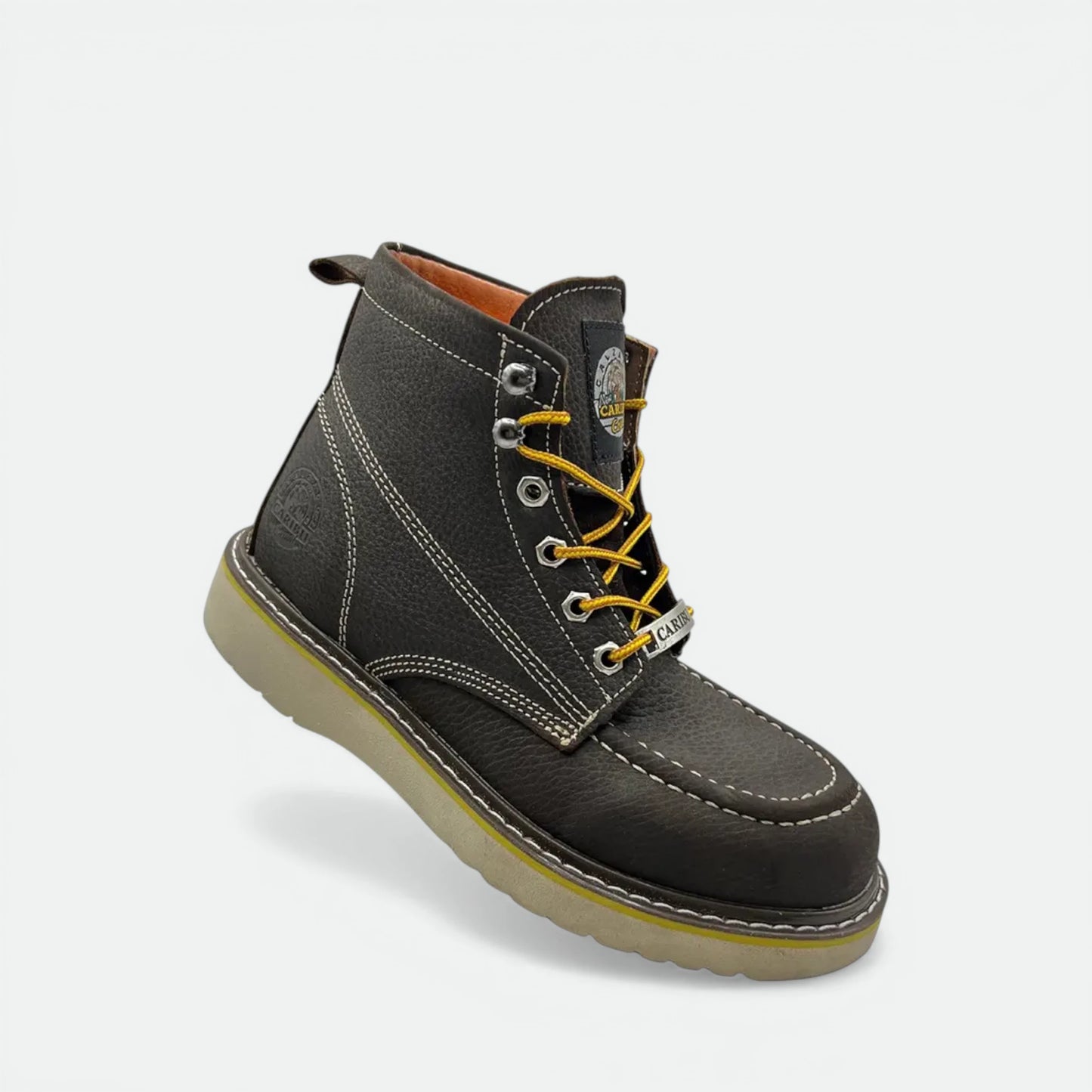Bota De Trabajo Caribu Modelo 363-p De Piel Casco Poliamida