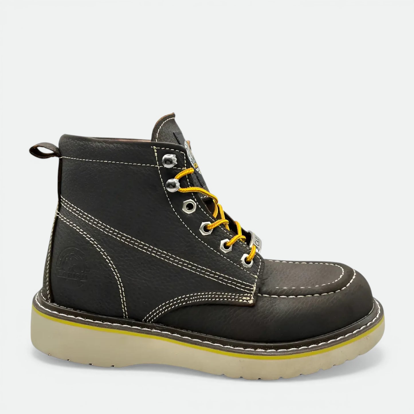 Bota De Trabajo Caribu Modelo 363-p De Piel Casco Poliamida