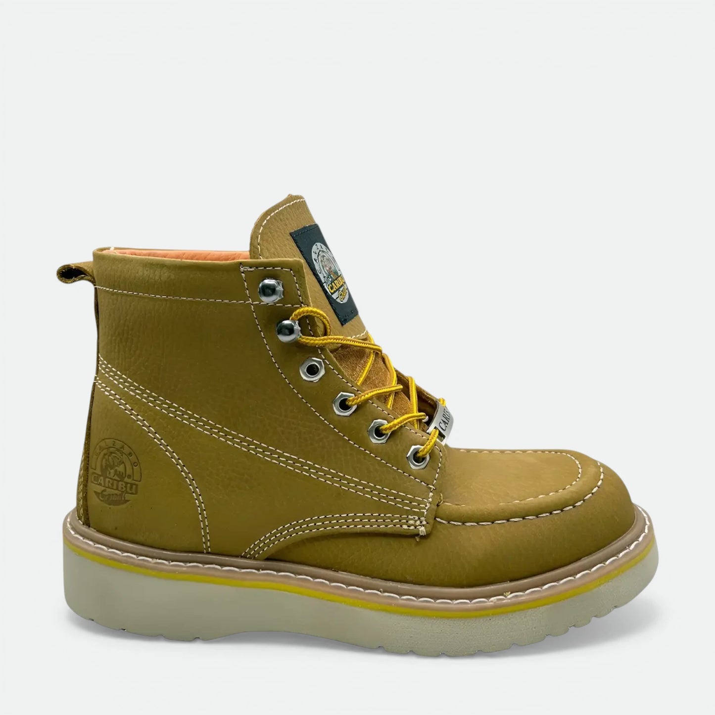 Bota De Trabajo Caribu Modelo 363-p De Piel Casco Poliamida