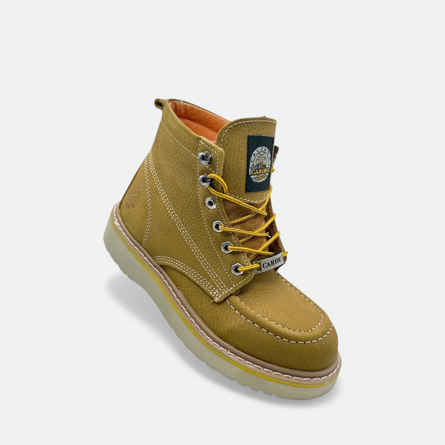 Bota De Trabajo Caribu Modelo 363-p De Piel Casco Poliamida