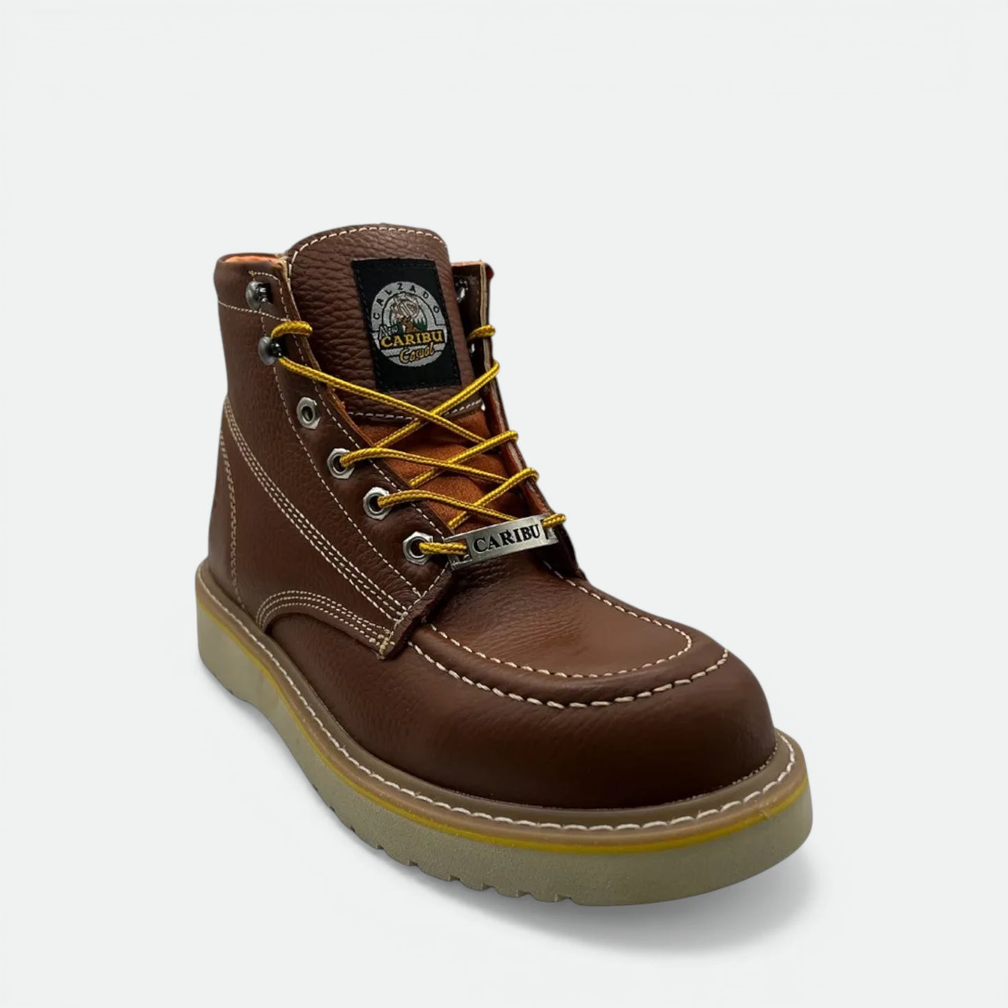 Bota De Trabajo Caribu Modelo 363-p De Piel Casco Poliamida
