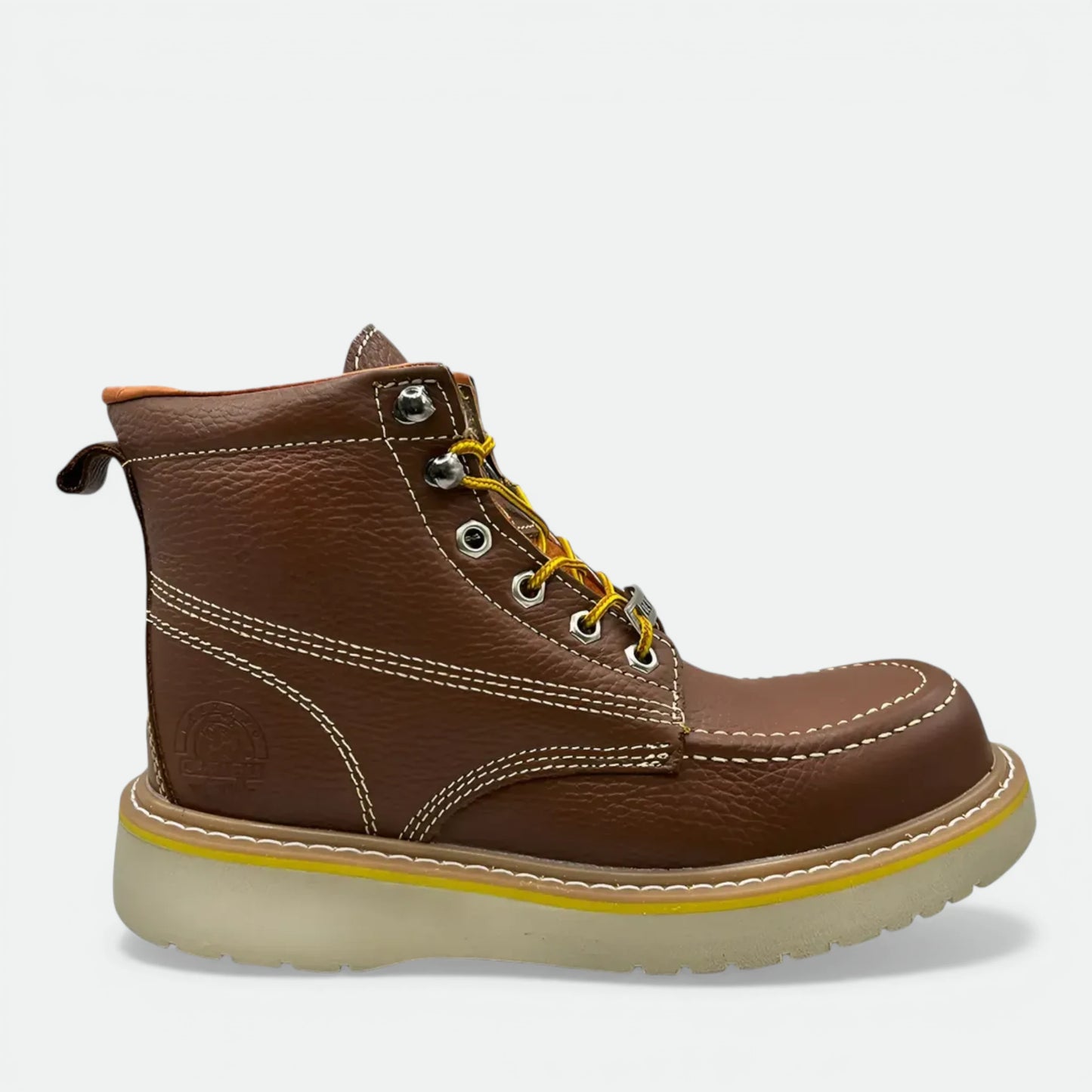 Bota De Trabajo Caribu Modelo 364p De Piel Con Casco