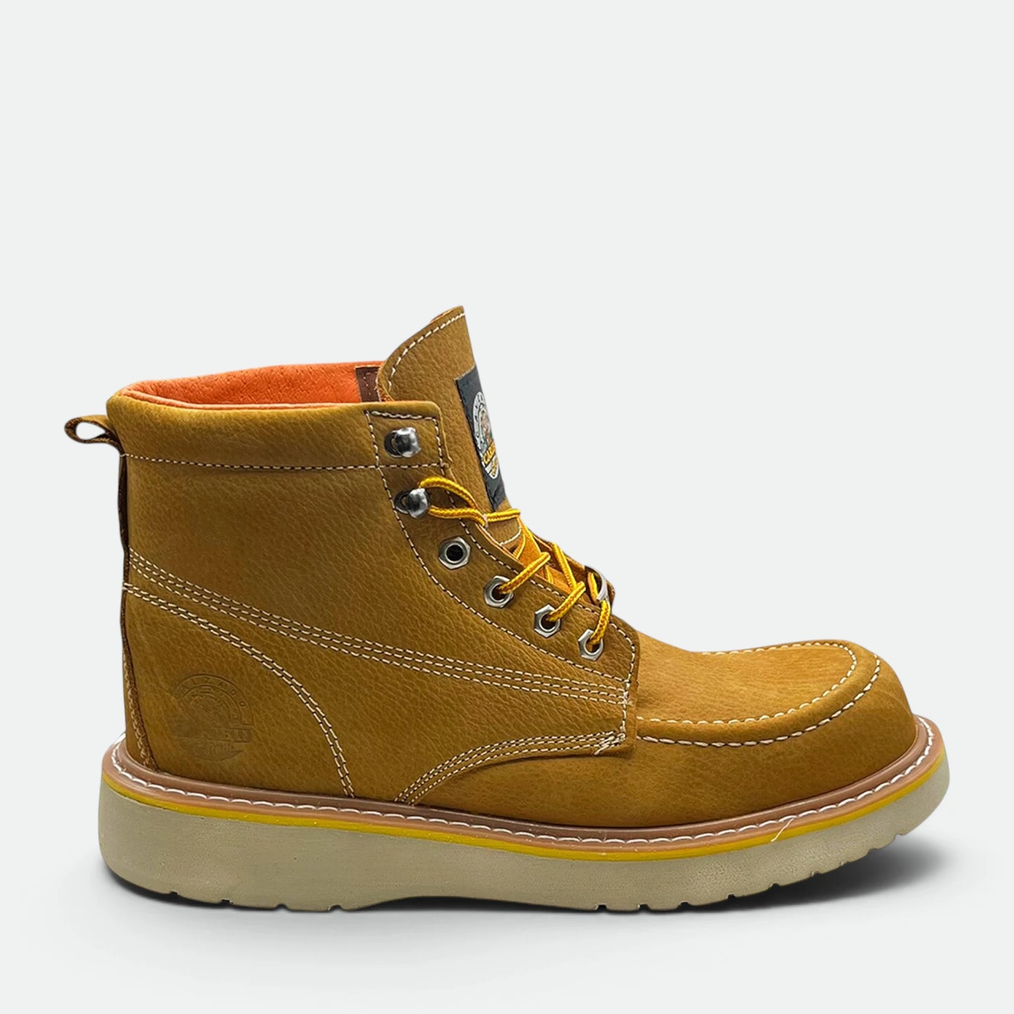 Bota De Trabajo Caribu Modelo 364p De Piel Con Casco