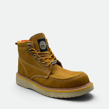 Bota De Trabajo Caribu Modelo 364p De Piel Con Casco