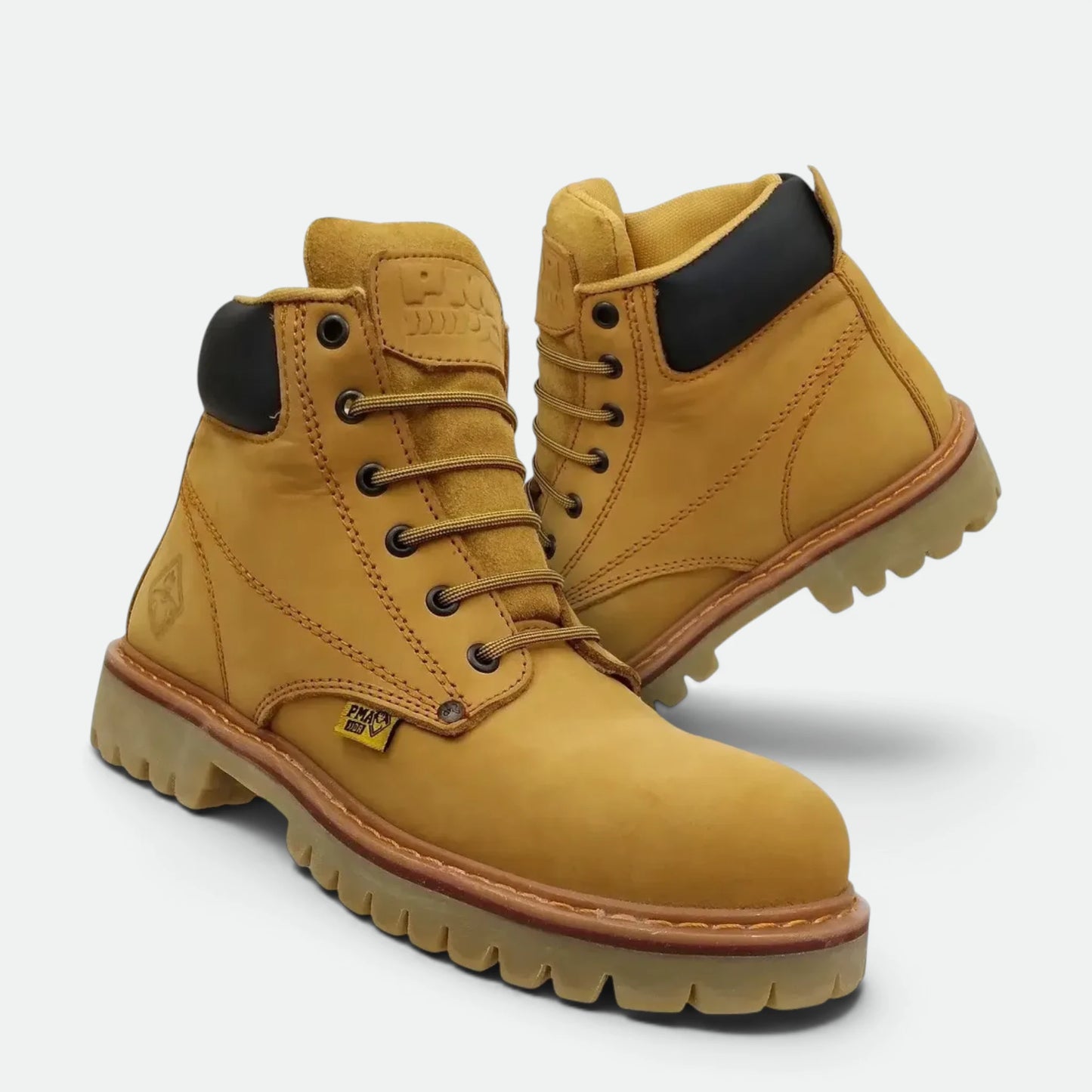 Bota Industrial Pma 36 Con Casco De Acero 100% Piel