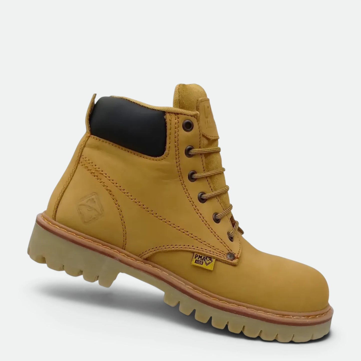 Bota Industrial Pma 36 Con Casco De Acero 100% Piel