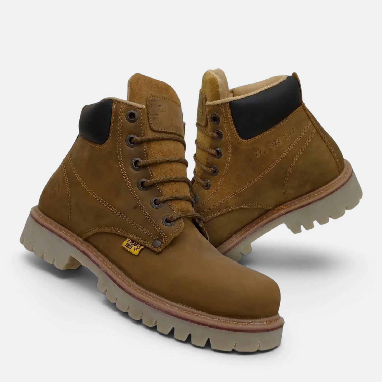 Bota Industrial Pma 36 Con Casco De Acero 100% Piel