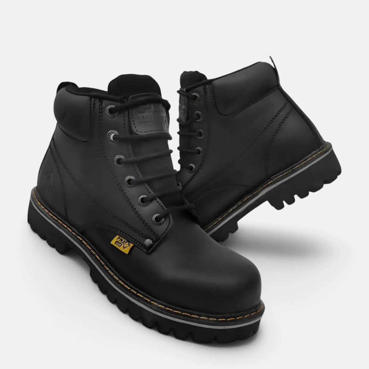 Bota Industrial Pma 36 Con Casco De Acero 100% Piel