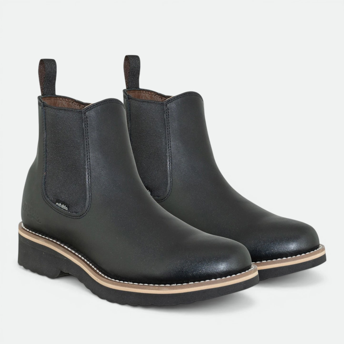 Bota Botin Establo Piel Res Suela De Goma Modelo 502