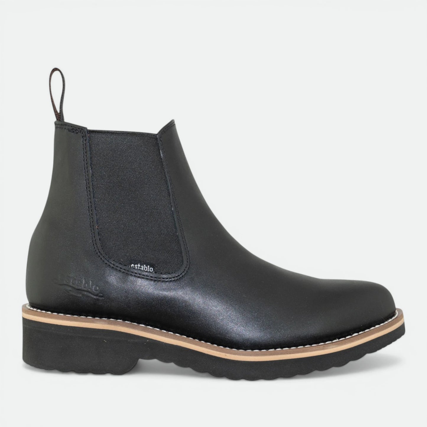 Bota Botin Establo Piel Res Suela De Goma Modelo 502