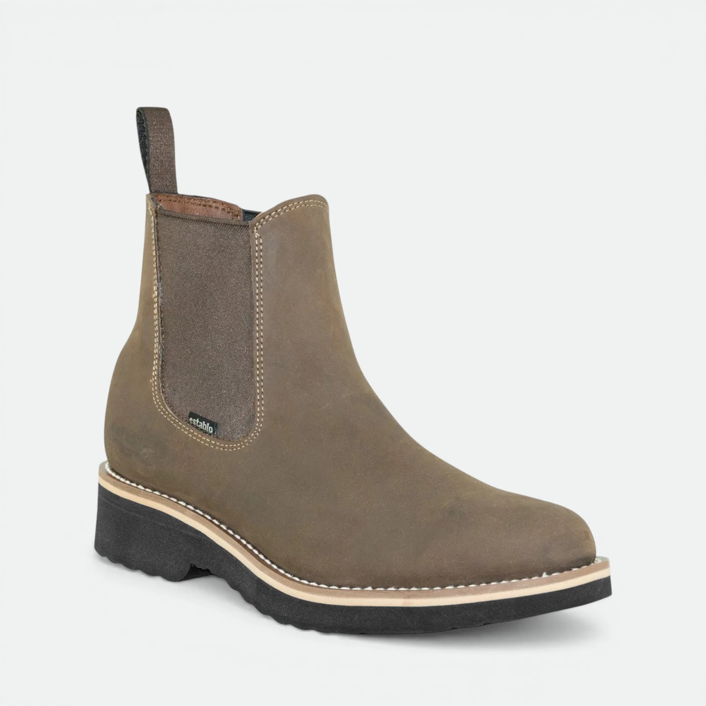 Bota Botin Establo Piel Res Suela De Goma Modelo 502