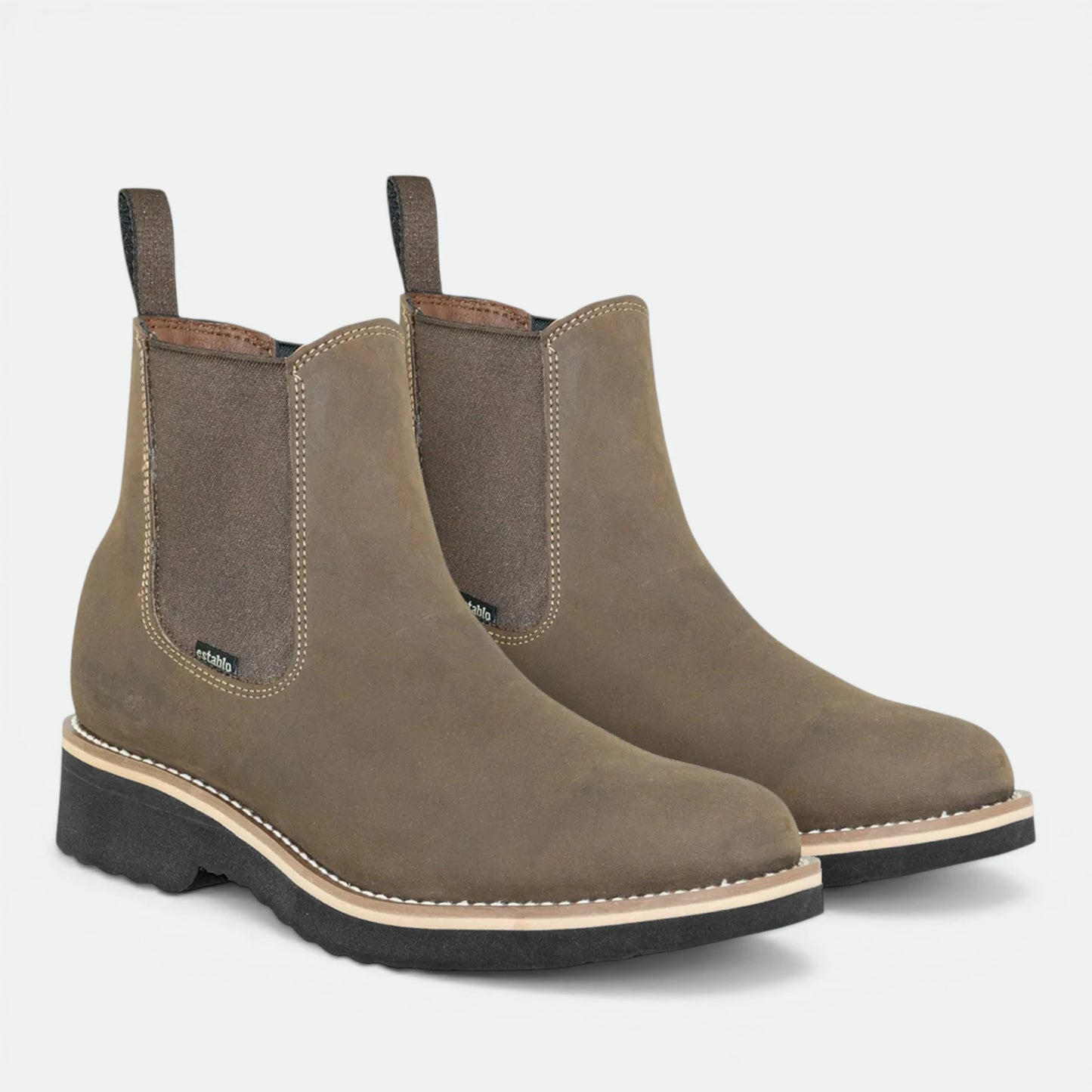 Bota Botin Establo Piel Res Suela De Goma Modelo 502