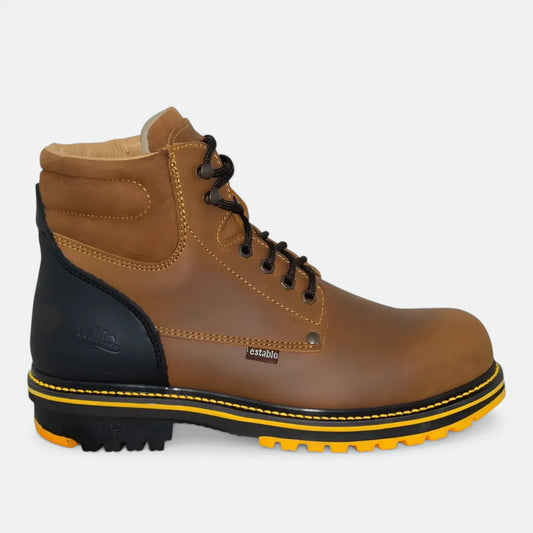 Bota De Trabajo Agujeta Establo Modelo 549 Casco Poliamida