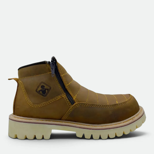 Bota De Trabajo Industrial Pma 570 De Piel Con Cierre