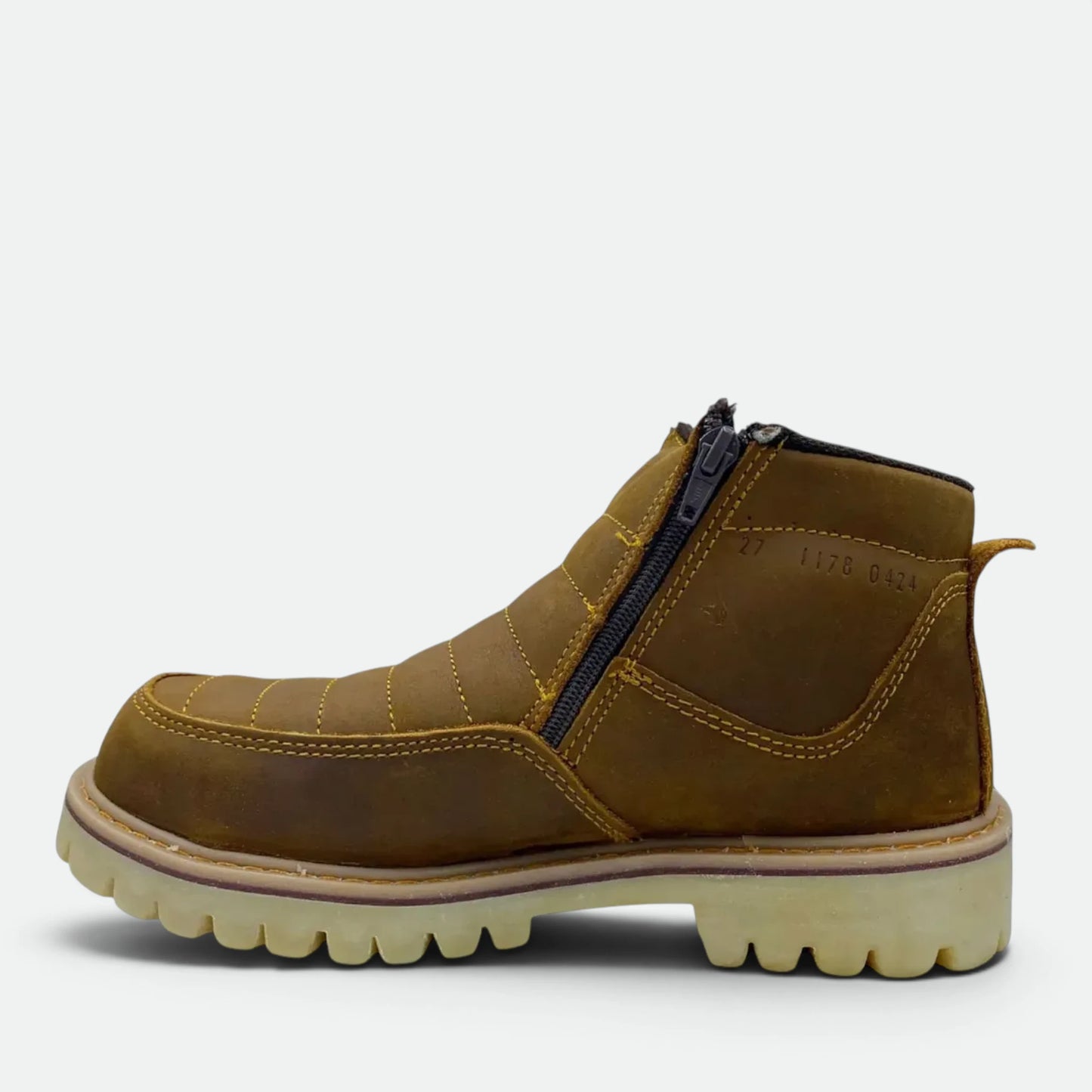 Bota De Trabajo Industrial Pma 570 De Piel Con Cierre