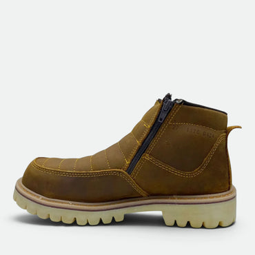 Bota De Trabajo Industrial Pma 570 De Piel Con Cierre