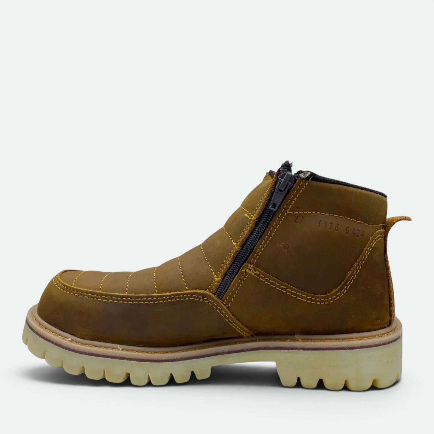 Bota De Trabajo Industrial Pma 570 De Piel Con Cierre