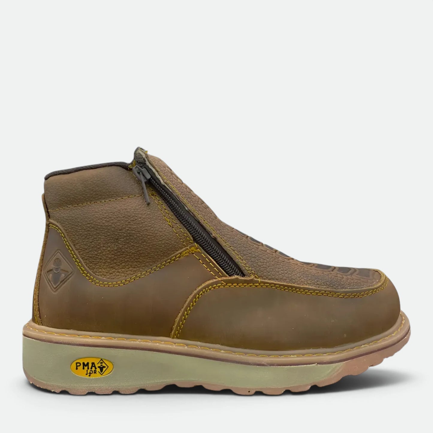 Bota Trabajo Industrial Pma 573 De Piel Con Cierre