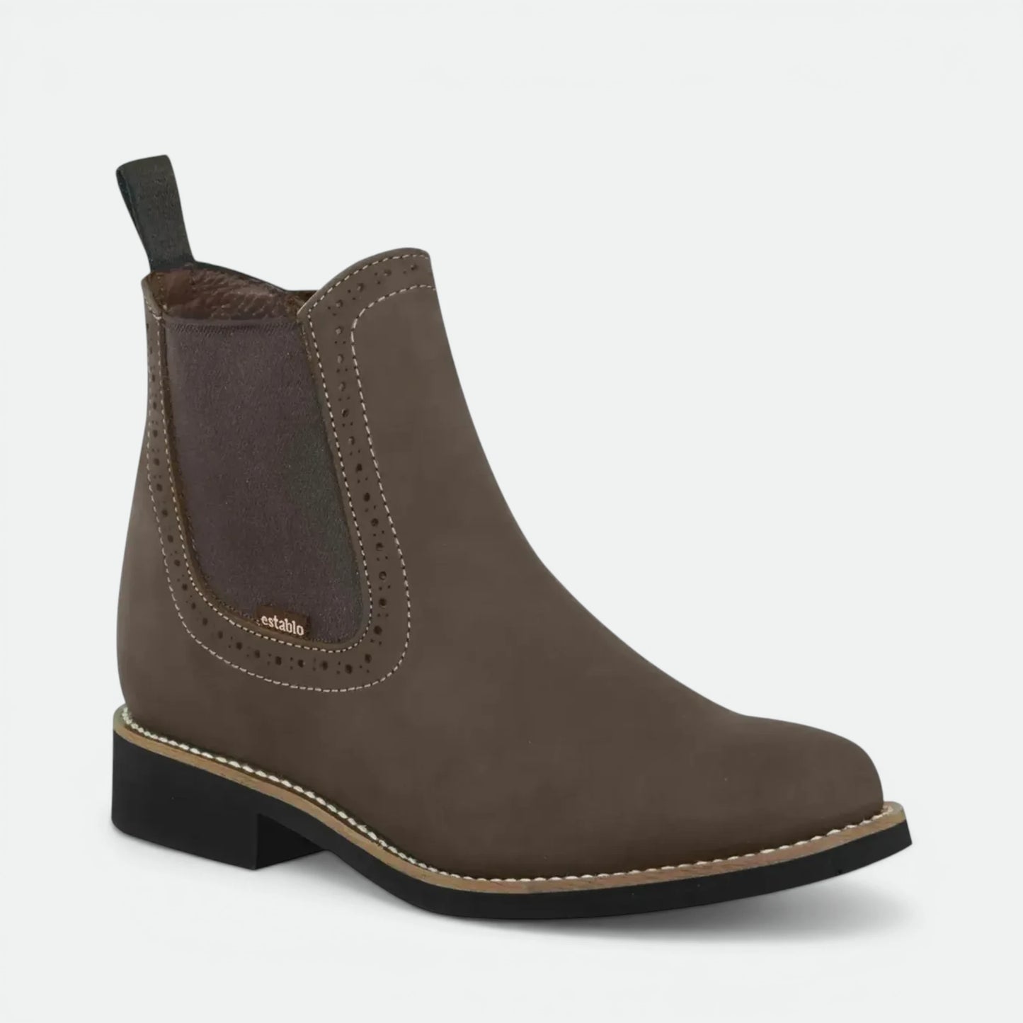 Bota Botin Establo Modelo 641 Piel Res Suela Goma