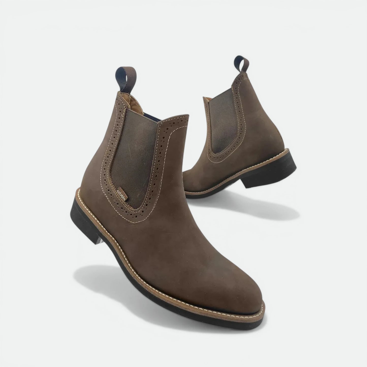 Bota Botin Establo Modelo 641 Piel Res Suela Goma
