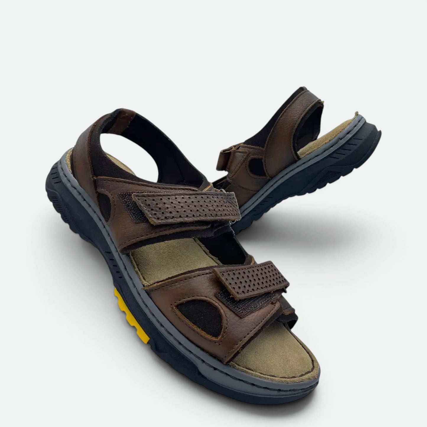 Sandalias Para Caballero Lobo Solo Modelo 6513 Piel