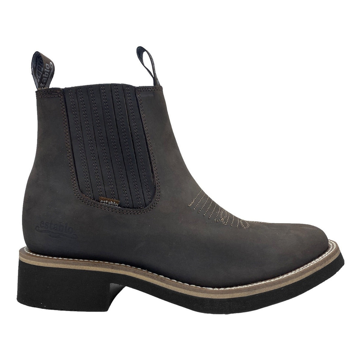 Bota Botin Establo Modelo 980 De Piel Horma Rodeo